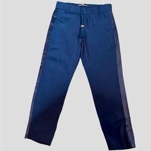 Balmain kids by Simonetta group Navy TUX side ribbon Dress Pants for boys size 6
